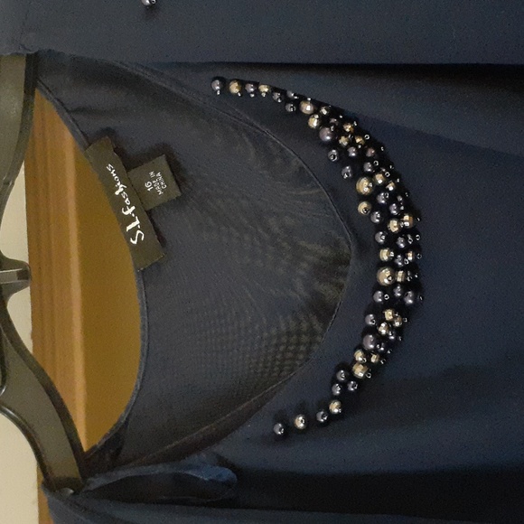 S.L. Fashions Dresses Sl Fashions Mother Of The Bride Beaded Navy